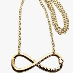 One Direction Gold Tone Infinity Chain Necklace